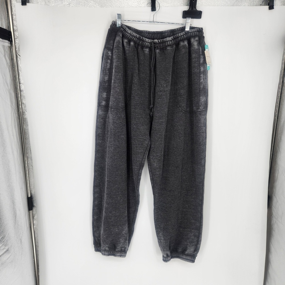 Intimately Free People Slow It Down Jogger Black Washed OB2104670 Size L